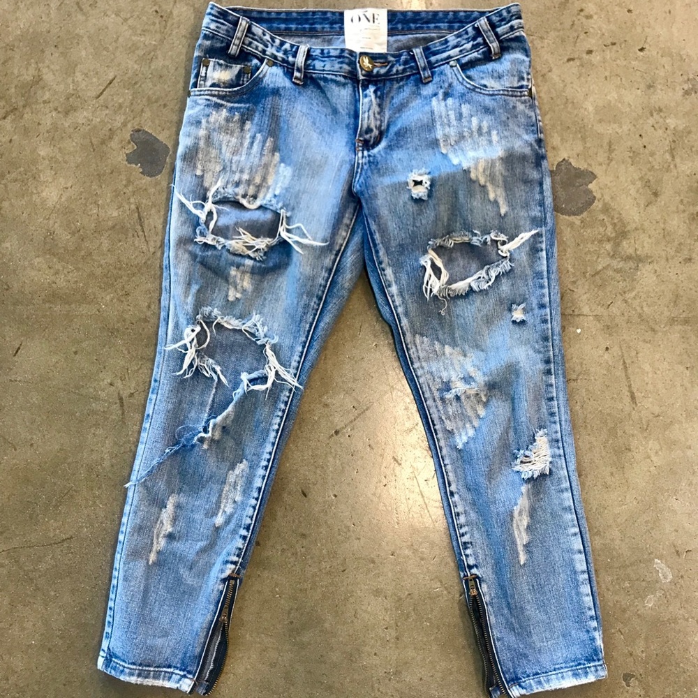 One Teaspoon Trashed FreeBird Jeans